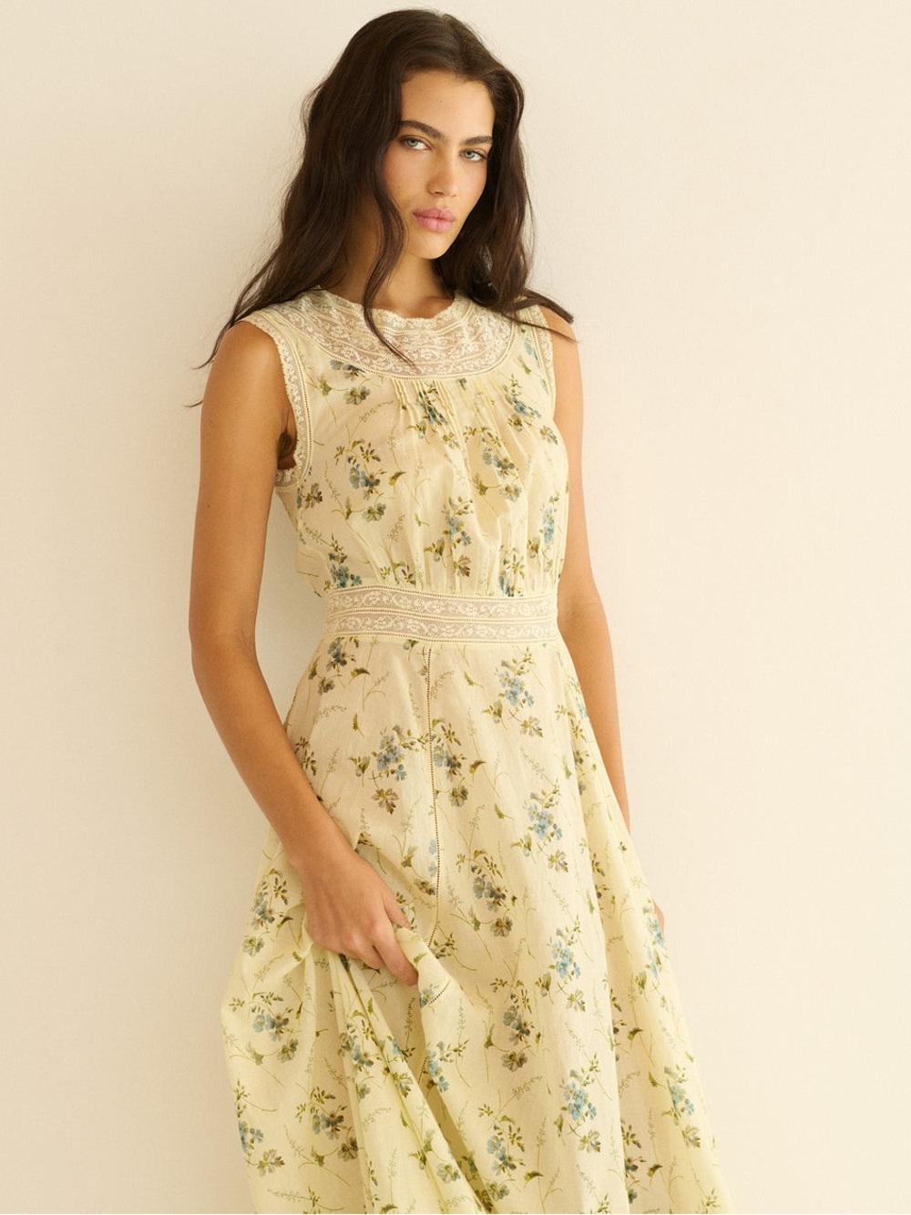 DOEN LILIANE DRESS -- SUNSHINE PRAIRIE ROSE